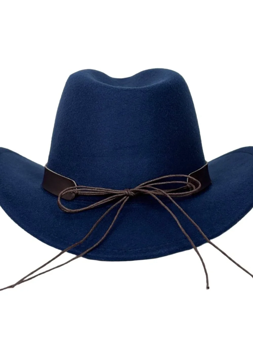 Navy Blue Western Cowboy Hat Wide Brim Ranch Rodeo Cowgirl Festival Boho Hat